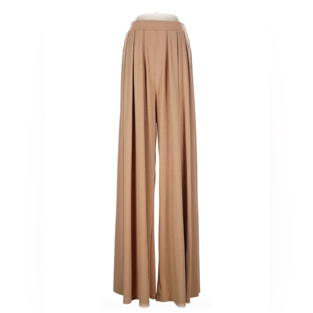 Fashion Nova High-Rise Wide Leg Pants in Camel M